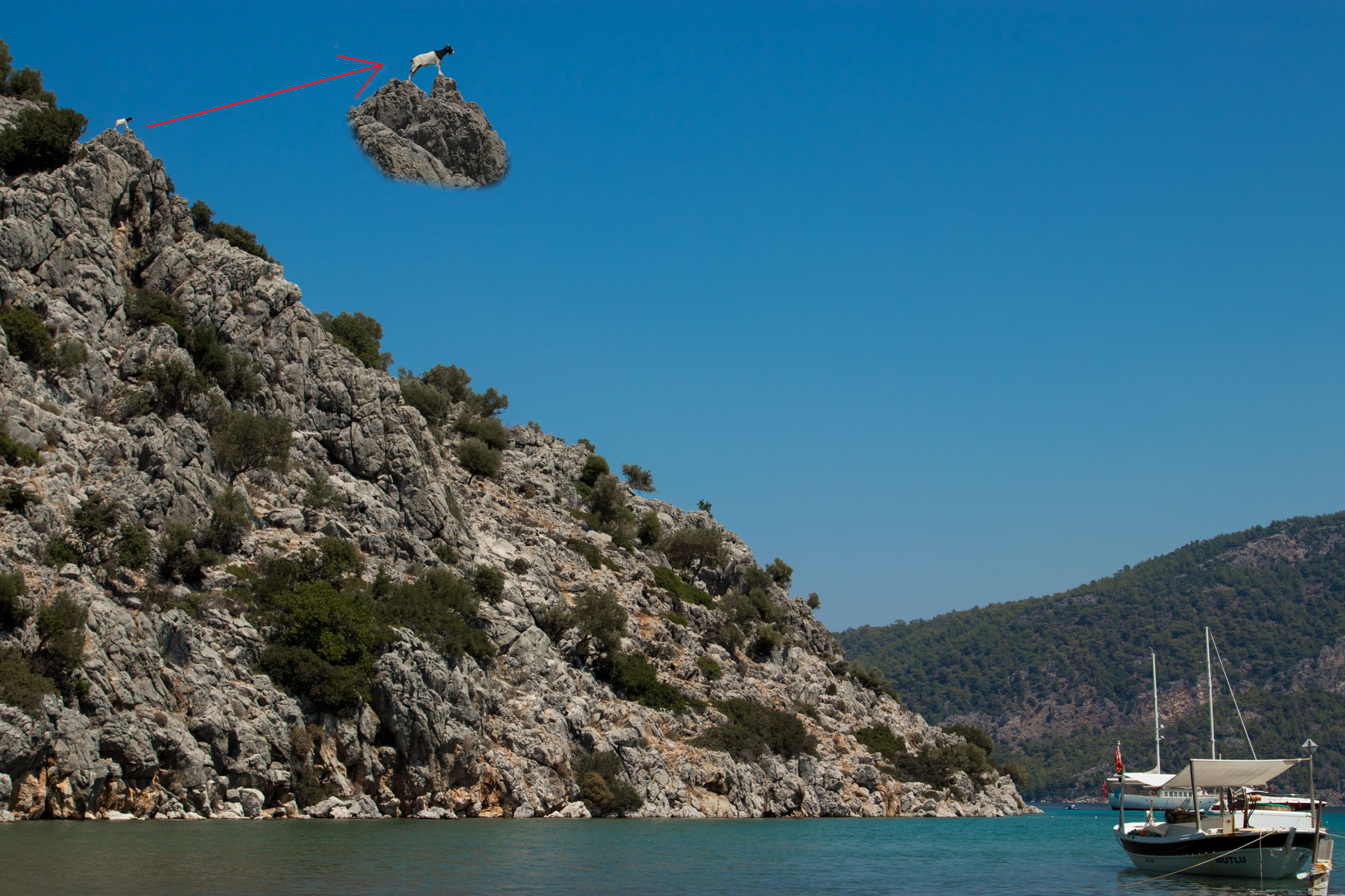 Selimiye Fotoğrafları Marmaris Muğla Türkiye Çekergezer Fotoğrafçı Hakan Aydın Selimiye Gezi ve Dağdaki keçi www.cekergezer.com. www.cekergezer.com