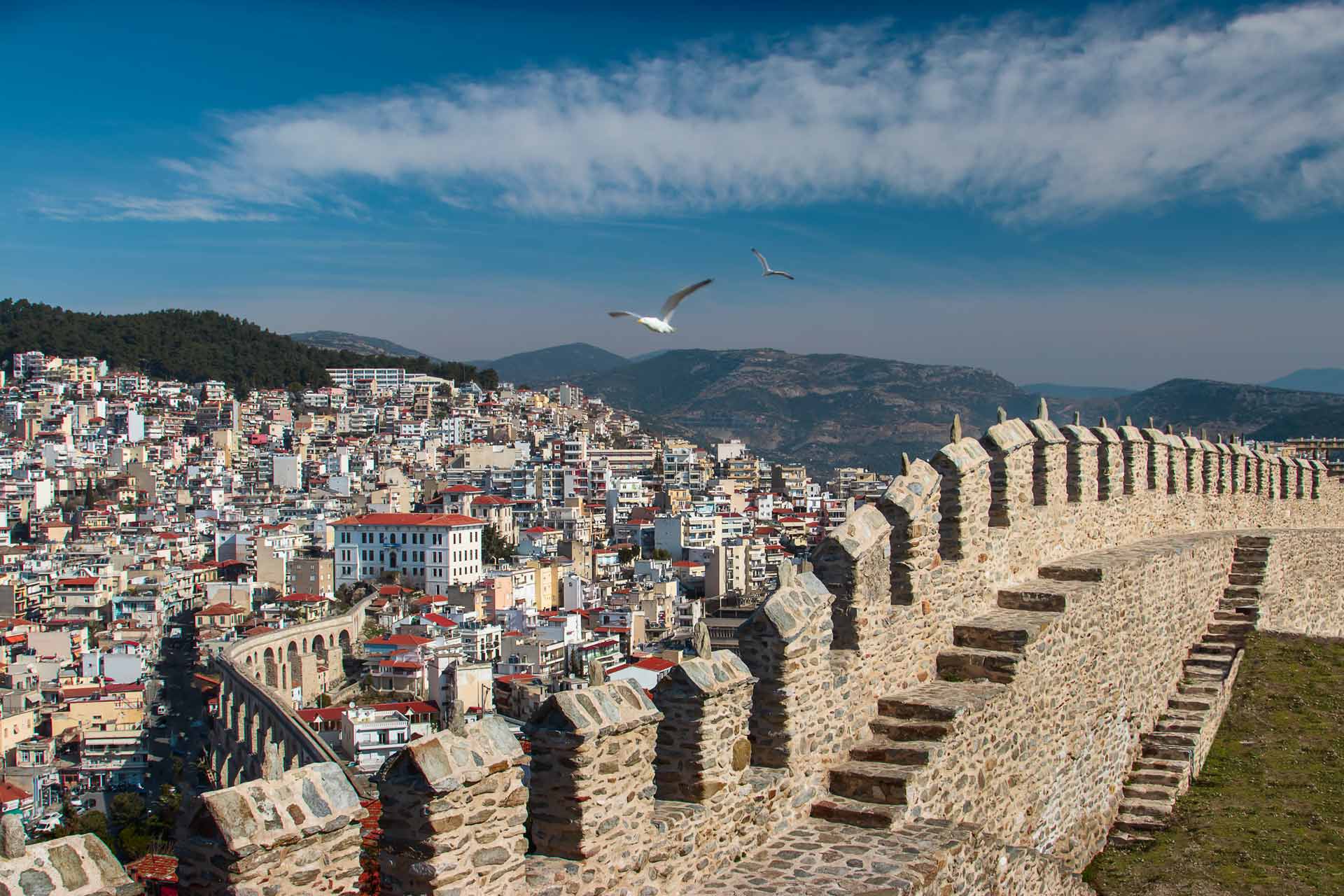 Kavala Kalesi Çekergezer Hakan Aydın Fotoğrafları Kavala Gezi Rehberi Yunanistan Gezilecek Yerler Yunanistan Turları Kavala Castle