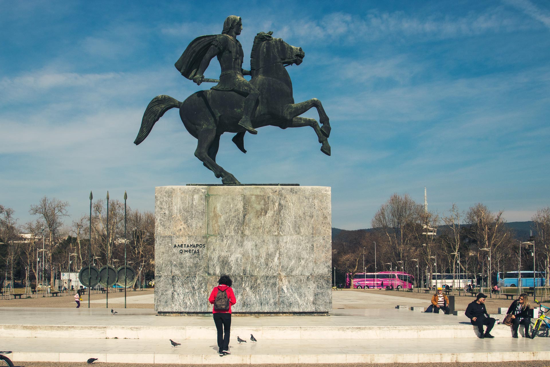 Büyük İskender heykeli Yunanistan Gezi Rehberi Selanik Gezilecek Yerler Çekergezer Hakan Aydın Fotoğrafları