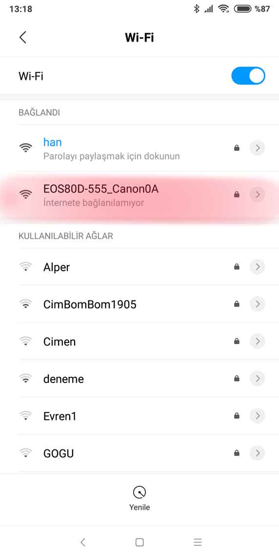 DSLR wifi Bağlantısı canon dslr wifi connection canon camera connect Çekergezer Hakan Aydın Fotoğrafları uzaktan canlı bağlantı programı anlatımı