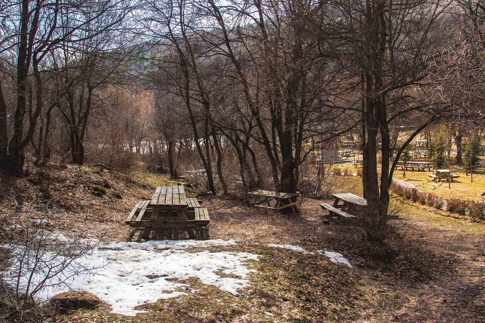 Piknik alanlarında bolca masa var Karagöl Çubuk Ankara Çekergezer Hakan Aydın Fotoğrafları